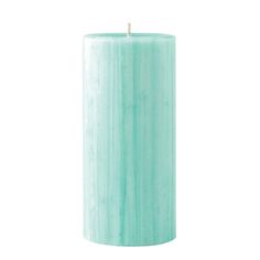 Marbled Pillar Gooseberry & Peach Scented Candle, 15 x 7 cm