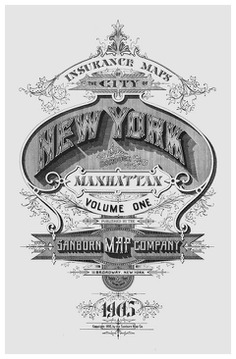 Sanborn Fire insurance map New York Manhattan 1905
