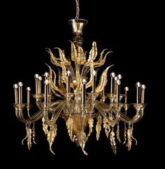 Roberto Cavalli and artistic Murano chandelier Augusto #accessories #artistic #collection #home #furniture #cavalli #art #roberto