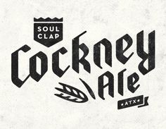 All sizes | Cockney Ale logo | Flickr - Photo Sharing! #lettering #illustration #handmade #logo #typography