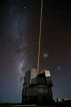 The Comet and the Laser #eso #universe #telescope #nasa #space