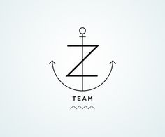 Z team / Logos on Behance / http://bit.ly/SrZQ0R #team #logo #diving #scuba #type #anchor