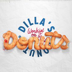 Typographical experiment for J Dilla's Donuts album artwork. #nicko #phillips #donuts #j #typography #donut #dilla