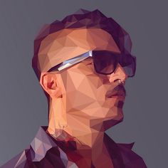How to Create a Low Poly Art Self Portrait Tutorial #self #tutorial #poly #illustration #portrait #art #low