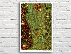 http://www.Jesse-Johnson.com #guardians #galaxy #of #design #graphic #groot #the #expression #art #poster #marvel #comics #green