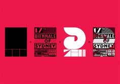 Creative Review - 17th Biennale of Sydney identity #branding #white #red #black #system #dynamic #sidney