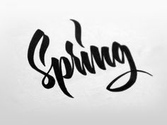 Spring2small #lettering #brushpen #pen #brush #spring