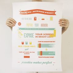 How To Project - Connecting Design & Learning — How To: Screen Print #print #screen #illustration #poster #typography