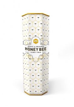 Dribbble - honey_bee_upload.jpg by Haruko Hayakawa #hayakawa #packaging #bee #mint #tea #honey #haruko