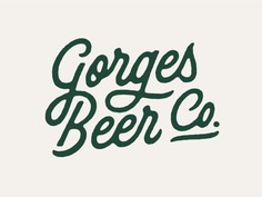 GBC Script texture branding logotype design typography custom type oregon brewery logo logotype