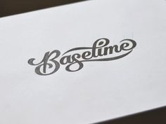 Baseline #calligraphy #lettering