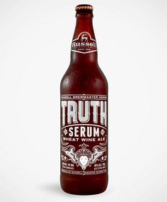 Russell Brewing Truth Serum Bottle #packaging #beer #label #bottle