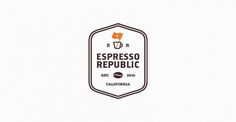 Espresso Republic | Salih Kucukaga Design Studio #branding #icon #symbol #coffee #logo