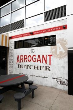 The Arrogant Butcher Wall Mural on the Behance Network #typography