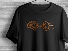 Brain Fart Tee_drib funwear design illustration bruner mike t-shirt fart brain