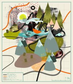 Fashion illustrator, David Downton - Creative Journal #infographic #map #illustration