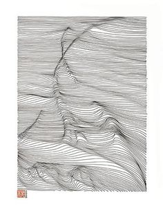 FFFFOUND! | LINESCAPING INK DRAWING on the Behance Network #drawing