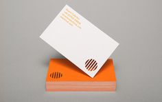 Reachin' – Designed by Karoshi #die #cut #business #card #print #orange
