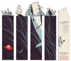 Pietari Posti Illustration Art Design Pretty Pictures #whale #bookmark