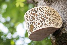 Grovemade Walnut Birdhouse #form #accessories #walnut #design #home #birdhouse
