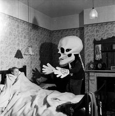 W E L L ※ F E D #skeleton #scared #bed #monster #skull
