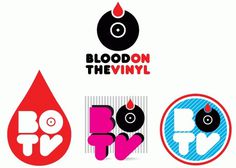 Blood On The Vinyl : Matt Travaille : Graphic Design | Minneapolis #blood #red #stripes #travaille #matt #black #the #on #vinyl #identity #80s #logo
