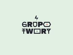 Grupotwory, Beetroot Graphics #logo #logotype #wordmark #lightning #type