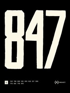 Area Code Project — Posters #numbers #mcquade #poster