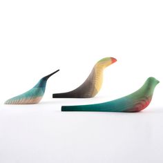 Moisés Hernández designs minimal dip-dyed versions of tropical birds