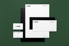 L. Wolf by Mildred & Duck #graphic design #print #stationary