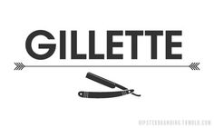 Hipster Branding #gillette #hipster #branding