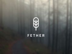 Fether Logo Simple #logo #feather