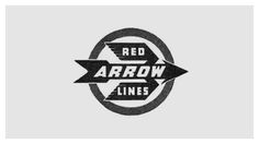 Red Arrow Lines (1941) #badge #trademark #road #insignia #rail #logo