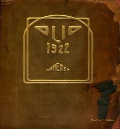 Typography / Cover of The Olio. 1922 yearbook for Amherst College #yearbook #of #college #the #cover #olio #for #amherst #1922