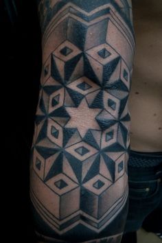 Geometric Full Sleeve Tattoo « Hoopers Electric – Meditations in Atrament #body #thomas #tattoo #hooper #geometrical