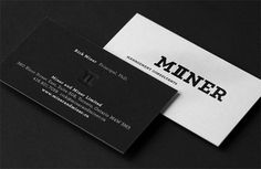 FPO: Miner & Miner Business Cards #business #design #brand #identity #logo #cards
