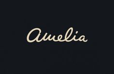 Type Division — Amelia #lettering #identity #custom #logo #typography