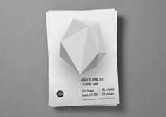Archie McLeish | ▲ Graphics / Design / Illustration / Painting / & Beyond #abstract #hush #white #flyer #black #gray
