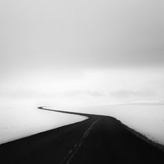 Photograph ⁜ road to the north by Andy Lee on 500px #white #photo #& #snow #road #black #photography #winter