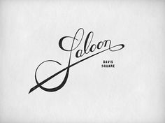 saloon_logo.jpg (675×506) #whiskey #lettering #script #branding #menu #restaurant #engraving #bar