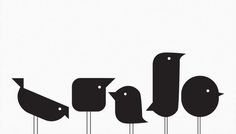 Janine Haddow #graphic #clean #birds #illustration #minimal
