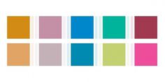 "Notes per annum Project" Budding Swatch Palette #matte #color #swatches #geometric #colors #pantone #squares