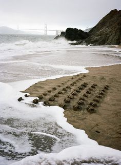 CJWHO ™ (A Sand Castle Suburb Consumed by the Ocean | Chad...) #creative #ocean #clever #design #landscape #photography #sand #art #castle