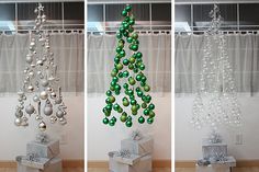 Christmas Tree Ornament Mobile #christmas #diy #holiday