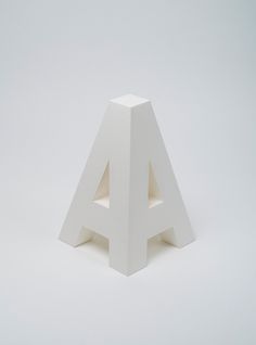 4D on the Behance Network #model #letter #4d #graphics #paper #typography