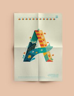 Decorative Type posters on Inspirationde #lettering #vector #design #illustration #art #typography