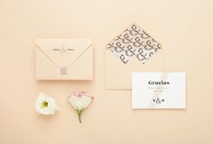 Vega & Vega by Menta . #mark #nature #flowers #stationary #print #graphic #design #envelope