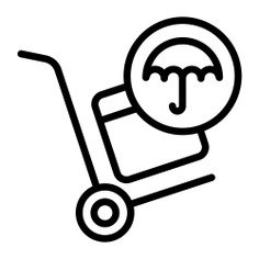 See more icon inspiration related to umbrella, shipping and delivery, packaging, delivery box, warehouse, package, shipping, delivery, cardboard, box, security and business on Flaticon.