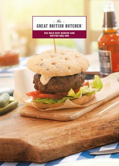 British BBQ - recipe card #british #butcher #heritage #branding #packaging #print #designbyday #traditional #logo