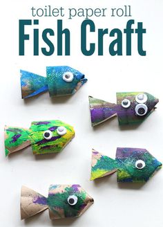 Toilet Paper Roll Fish Craft, #diy #fish #sea